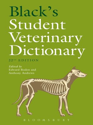 cover image of Black's Student Veterinary Dictionary